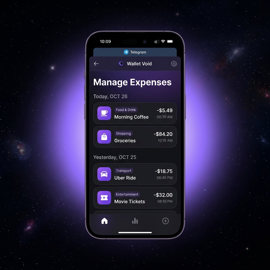 Wallet Void app screenshot